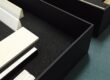 scatola campionario su misura pronta subito cartotecnica milano mockupes giftbox nero premium